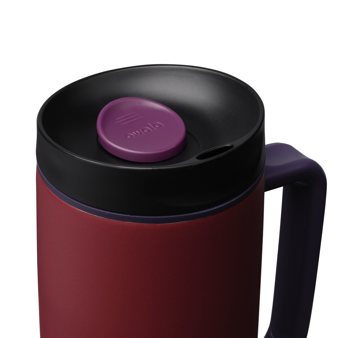 SmoothSip® Slider with Handle Burgundy Bay - 24oz