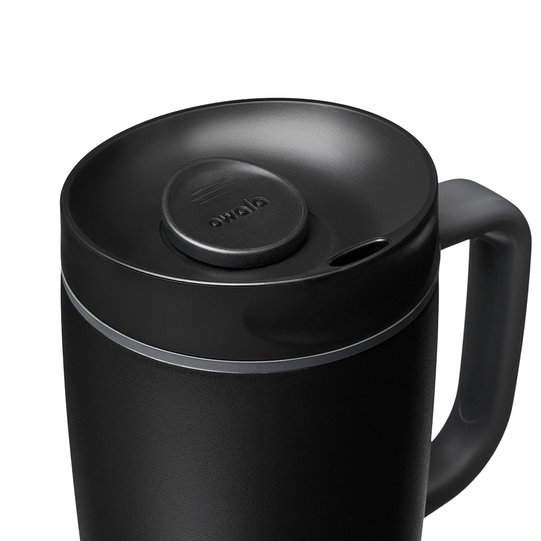SmoothSip® Slider with Handle Very, Very Dark - 12oz