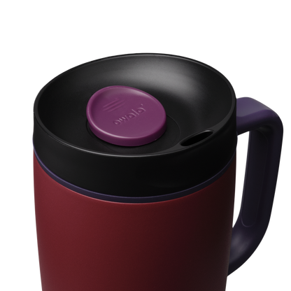 SmoothSip® Slider with Handle Burgundy Bay - 12oz