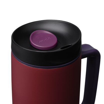 SmoothSip® Slider with Handle Burgundy Bay - 24oz