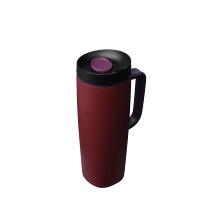 SmoothSip® Slider with Handle Burgundy Bay - 24oz