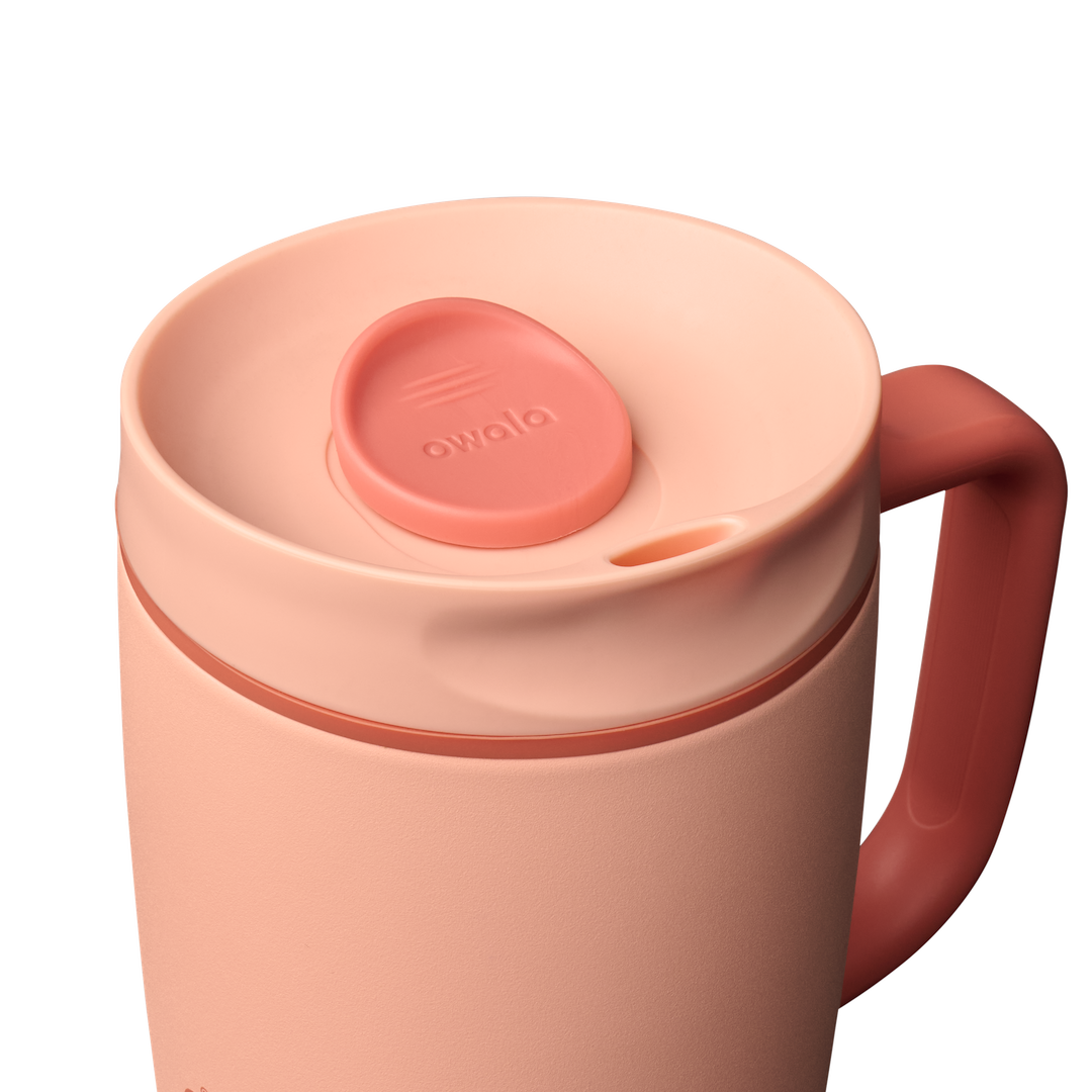SmoothSip® Slider with Handle Peach of Mind - 12oz