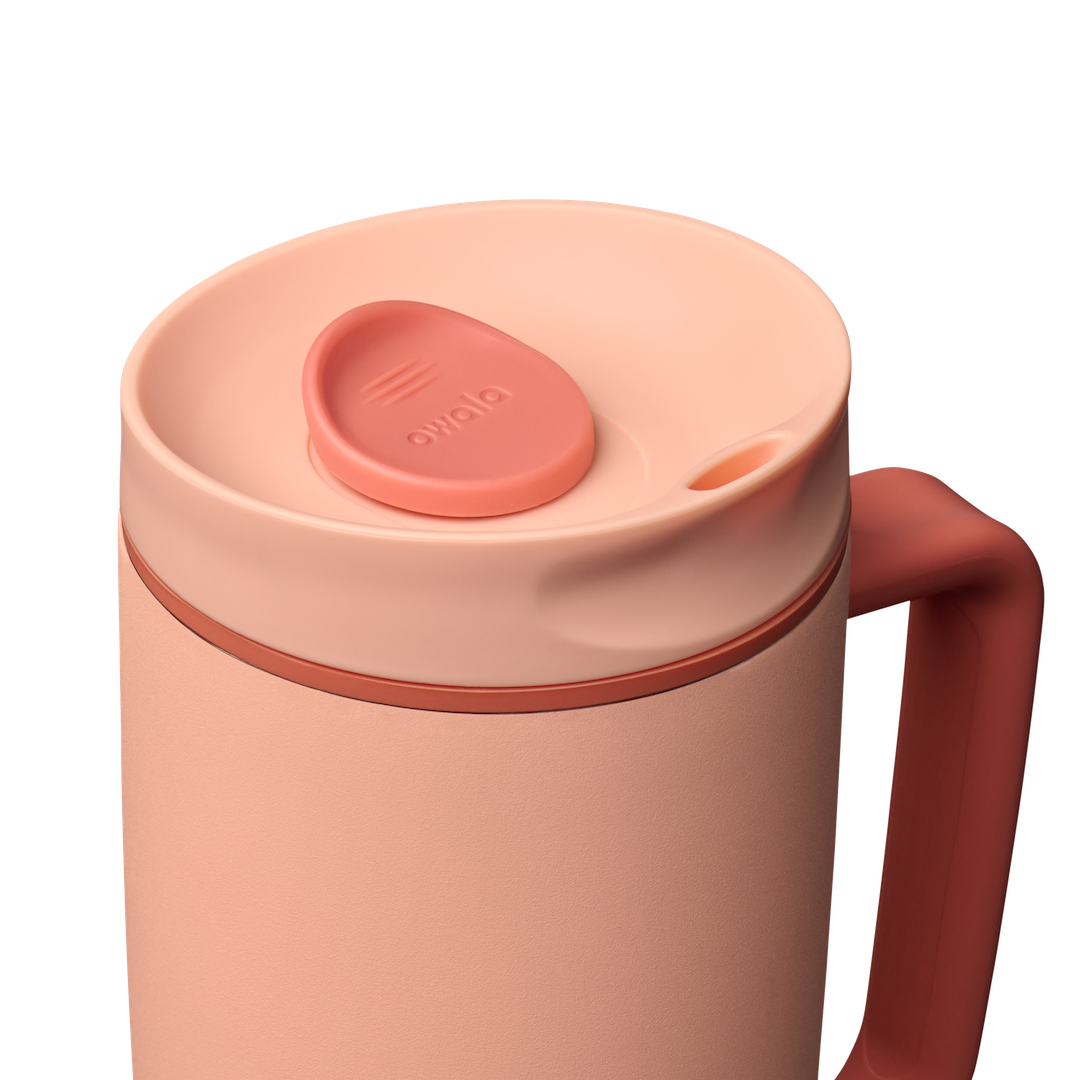 SmoothSip® Slider with Handle Peach of Mind - 24oz