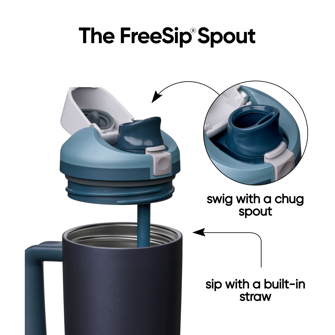 FreeSip® Tumbler Blue Steel - 30oz