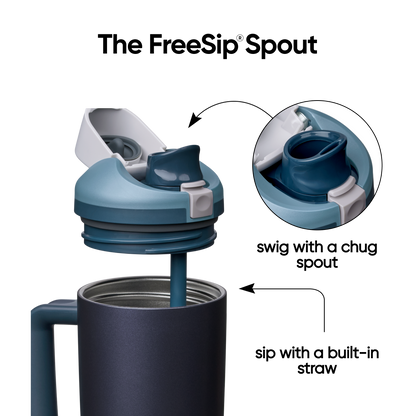 FreeSip® Tumbler Blue Steel - 30oz