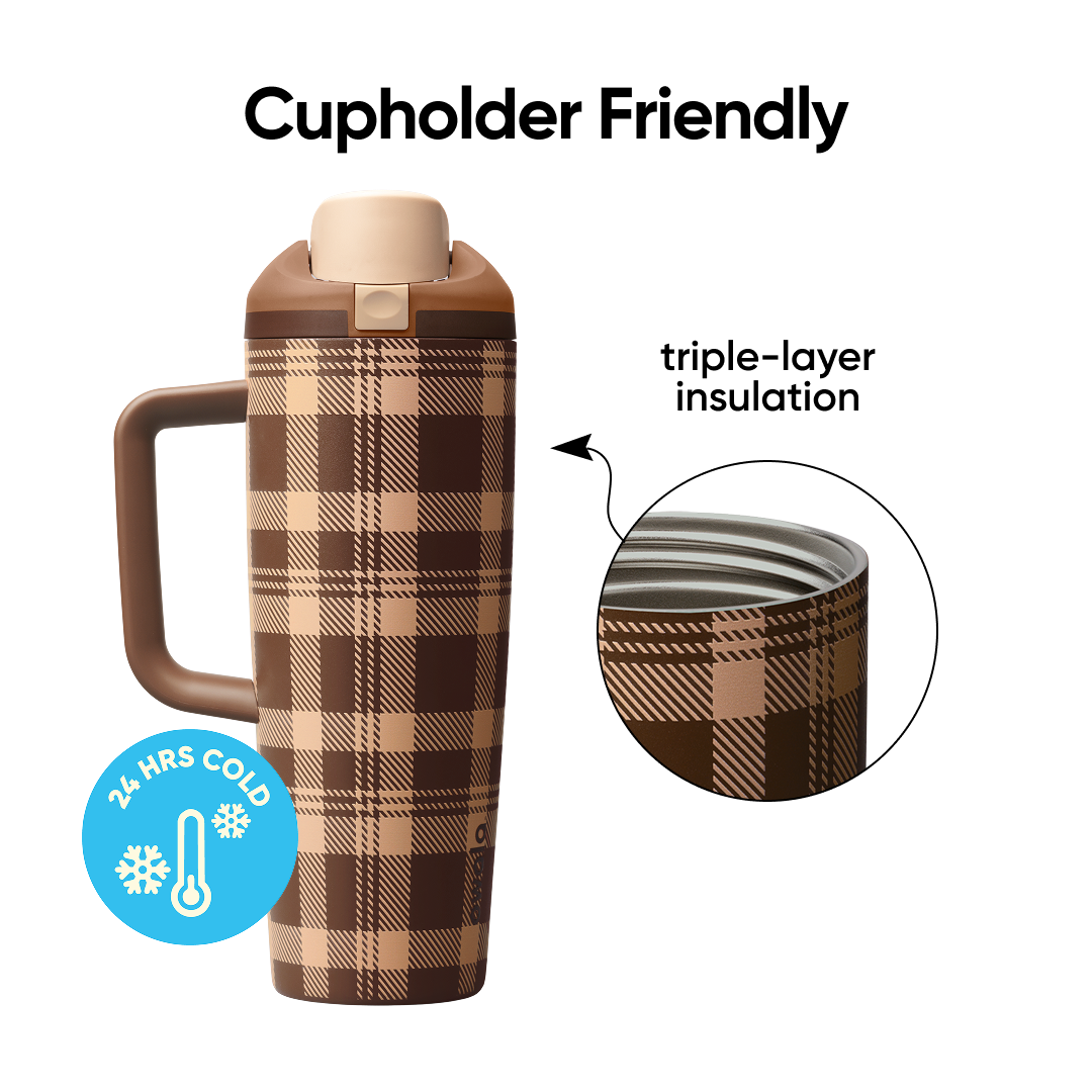 FreeSip® Tumbler Plaid and Simple - 30oz
