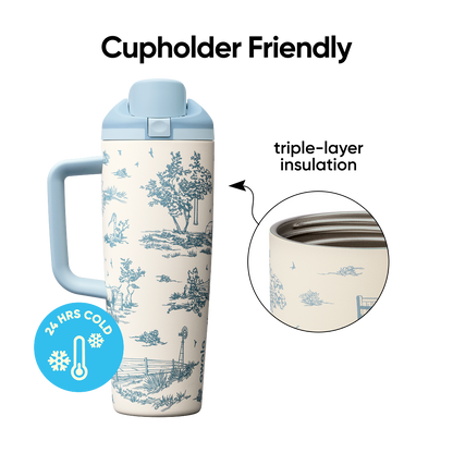 FreeSip® Tumbler Toile Be Home - 30oz